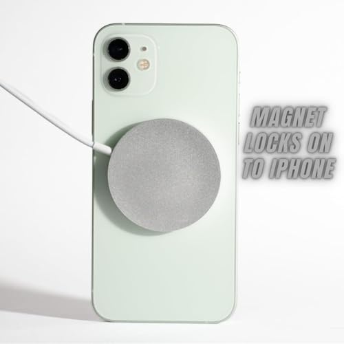 Ultra-Slim Magnetic Wireless Charger for i Phone X/11/12/13/14/15/16 – Fast 15 W Charging with Smart-IC Protection, Braided 5 ft USB-C Cable, Qi-Certified, Case-Compatible Design for Effortless Charging Anywhere