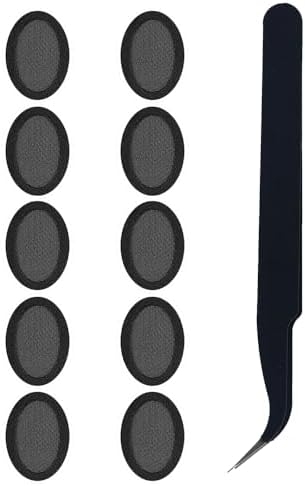 Bose Quiet Comfort II & Sound Sport Free Earbuds Dust-Proof Mesh Filters – 5 Premium Replacement Covers for Enhanced Sound Clarity and Earbud Longevity – Essential Maintenance Tool by TENNMAK