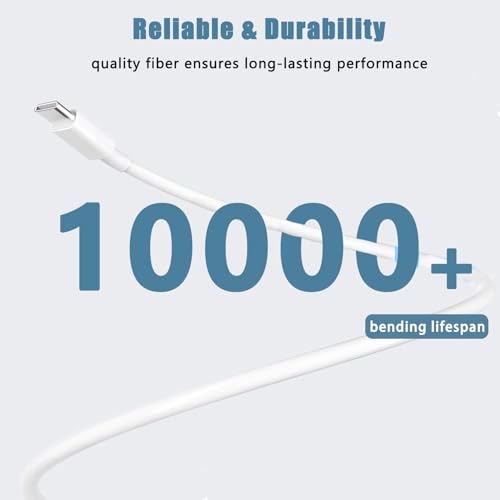 30 W USB C Fast Charger for i Pad Pro & Air – Rapid PD Power Adapter with 6.6 FT Cable for Enhanced Device Compatibility, Portable Wall Charger for i Phone 16/15 and More – Maximize Charging Efficiency & Convenience