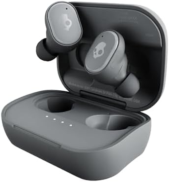Skullcandy Grind Fuel Wireless Earbuds – Bluetooth Headphones with 40-Hour Battery Life, Noise-Isolating Comfort, and Wireless Charging Case – Customizable Audio via Skull-i Q App – True Black/Orange – Perfect for Music Lovers on the Go