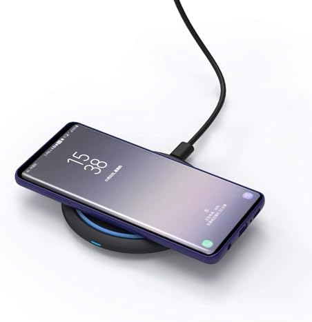 Box Wave Swift Charge Power Disc for LG V60 Thin Q 5 G – 15 W Qi Wireless Charging Pad with Elegant Design and Advanced Safety Features for Effortless, Tangle-Free Power Solutions