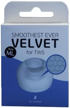 Elevate Your Audio Experience with Hi Fi Go Divinus Velvet Eartips – Comfort-Driven Deep Insertion Design for TWS Earbuds (3 mm-5 mm Nozzles, Size S, 3 Pairs) – Premium Velvet Material Enhances Sound Isolation and Stability for Active Lifestyles