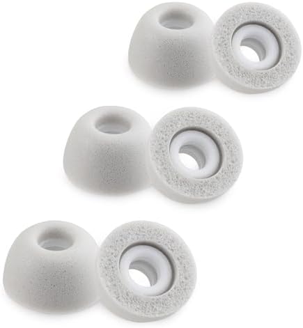 Transform Your Listening Experience with Premium Foam Replacement Ear Tips for TOZO A1, T10, T6, NC7, and NC9 – Enhanced Noise Isolation, Ultimate Comfort, and Perfect Fit in 3 Sizes (S/M/L, Gray) for Audiophiles Seeking Superior Sound Quality