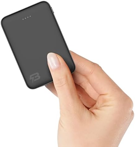 Ultra-Compact 5000 m Ah 18 W PD Fast Charging Power Bank – Versatile Mini Portable Charger with Dual USB-C and Lightning Inputs for i Phone 15/14, Samsung Galaxy & More – Seamless Multi-Device Charging Solution for On-the-Go Power Needs