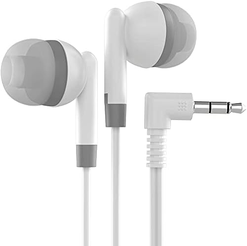Maeline 100-Pack Bulk Earbuds with 3.5 mm Connector – Multi-Color Stereo Earphones for Schools, Events, and Promotions – Superior Sound Quality and Comfort for Everyday Use