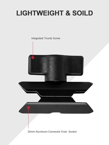 Revolutionary 2 PCS Aluminum Double Socket Arm Mounting System – Lightweight Adjustable Connectors for 20 mm Ball Head Adapters – Perfect for Photographers and Travelers Seeking Stability – Versatile Cell Phone Holder & Camera Mounting Solution – Durable Vehicle Accessories for Enhanced Device Performance – Quick Setup with Optimal Viewing Angles – Ideal for All Smartphone and Camera Compatibility