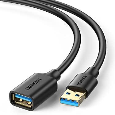 UGREEN 15 FT USB 3.0 Extension Cable – High-Speed Male to Female USB Extender for Seamless Connectivity with Webcams, Gamepads, Keyboards, Mice, Flash Drives & Oculus VR – Unmatched Performance and Versatile Compatibility