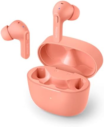 Philips T2206 True Wireless Earbuds – Compact Charging Case, IPX4 Water-Resistant Design, Enhanced Audio Mobility for Active Lifestyles, Rapid Pairing Technology, Secure Fit for Music Lovers and Fitness Enthusiasts