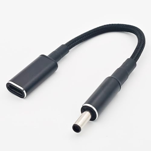 USB-C to 4.5 x 3.0 mm Round Tip Power Adapter Cable for Dell Laptops – High-Efficiency Fast Charging Converter with Smart Tip DC Jack for Unmatched Portability and Universality in Power Solutions