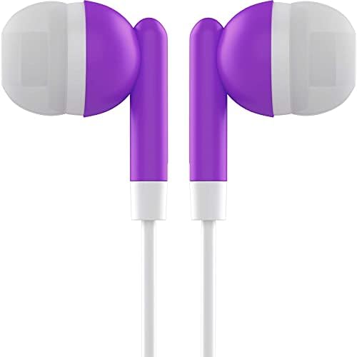 Maeline 100-Pack Bulk Earbuds with 3.5 mm Connector – Multi-Color Stereo Earphones for Schools, Events, and Promotions – Superior Sound Quality and Comfort for Everyday Use