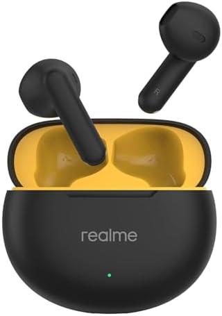 realme Buds T01 True Wireless Earbuds – Cutting-Edge AI ENC Noise Cancellation for Superior Call Clarity, Dynamic 13 mm Drivers for Immersive Sound, 28-Hour Battery Life for Uninterrupted Enjoyment, 88 ms Low Latency for Gaming Excellence, Bluetooth V5.4 for Effortless Connectivity – Perfect for Music Lovers and Gamers Alike (White)