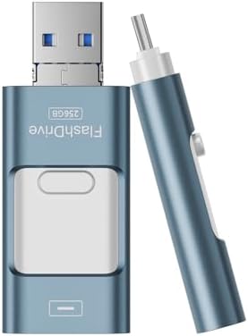 4-in-1 Rose Pink 256 GB Flash Drive for i Phone & i Pad – Versatile USB Type C Memory Stick for Seamless File Transfers Across Android, Computers & More – Enhanced Speed & Storage Solution for Photos, Videos, and Documents