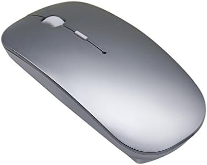Sleek Bluetooth Wireless Mouse for Mac & PC – Rechargeable, Silent Click Design for Ultimate Productivity & Travel Convenience – Ergonomic Mini Mouse for Mac Book Air, Pro, i Pad, HP and More (Gray)