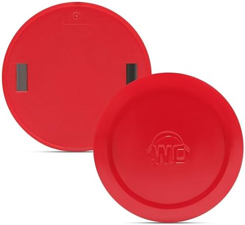 Revamp Your Sound with Wicked Cushions Red Speaker Plates for Arctis Nova Headsets | Ultimate Compatibility for Pro Wireless, Pro Wired, Nova 7, 7 X, and 7 P Models | Enhance Style and Audio Quality Seamlessly | Experience Unmatched Comfort and Effortless Installation | Upgrade to Superior Performance Today