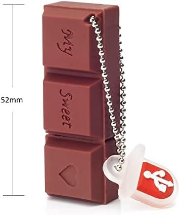 Indulge Your Data Storage Needs with the 64 GB Chocolate-Shaped USB Flash Drive – Unique Novelty Memory Stick for Fun and Functional External Storage, Enhanced USB 3.0 Speed and Compatibility, Perfect for Professionals and Students Alike