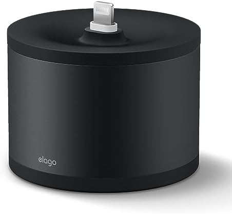 elago D Stand Premium Aluminum Charging Dock for Apple Devices – Sleek Charging Station for i Phone and Apple TV Remote – Lightweight and Portable Cable Management Solution for Home and Office – Enhanced Compatibility & Speed