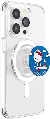Hello Kitty Sailor on Her Boat PopSockets MagSafe PopGrip for iPhone – Enhanced Compatibility and Speed