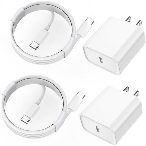 Ultimate i Phone 16/15 Fast Charging Kit: Dual 10 FT USB-C to C Cables with 20 W PD Wall Charger for Swift Power Delivery to i Phone 16/15 Pro/Max & i Pad 12.9/11/Air 5/4 – Unmatched Speed, Durability & Flexibility for All Your Charging Needs