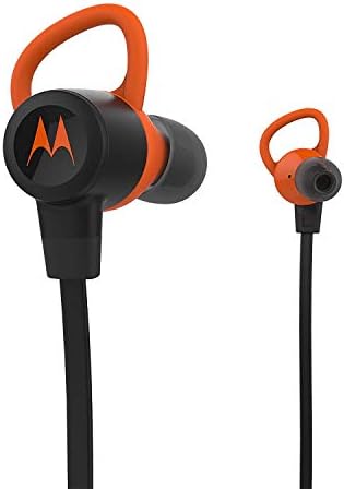 Motorola Verve Loop Ultra-Light Wireless Stereo Earbuds – Splash Resistant, Voice Assistant Compatible for Seamless Connectivity – Perfect for Active Lifestyles and Everyday Use (Orange)