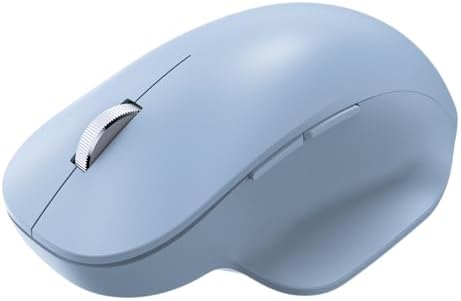Elevate Your Productivity with the Incase Bluetooth Ergonomic Mouse by Microsoft – Multi-Device Connection, 15-Month Battery Life, Precision Tracking, and Comfortable Thumb Rest in Elegant Pastel Blue – Perfect for PCs and Laptops!