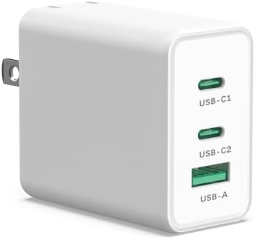 Revolutionize Your Charging Experience with the 65 W Ga N USB C Charger – Compact 3-Port Fast Charger for Mac Book Pro/Air, i Phone 15/14, Galaxy S23/S22, and More – Ultimate Speed & Universal Compatibility for Home, Office, and Travel