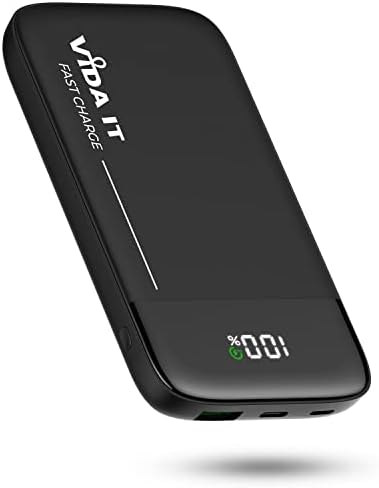 Ultimate 10,000 m Ah Power Bank for Heated Jackets & Accessories – Vida IT Ultra-Fast Charging USB-C Portable Charger with LED Display for i Phone & Samsung – Reliable Battery Pack for Cold Weather Adventures