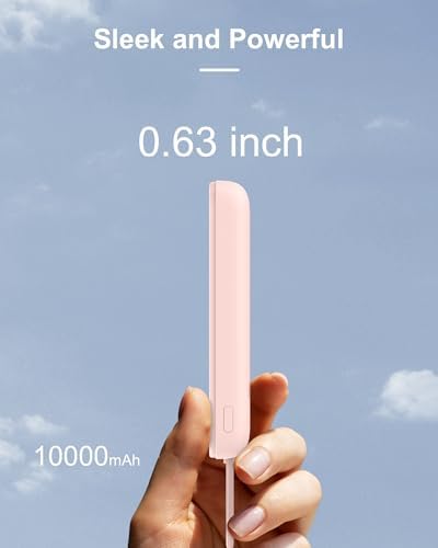 Asper X Mag Safe 10,000 m Ah Portable Power Bank – Dual Charging Solutions with 15 W/22.5 W Fast Charging, Smart LED Power Display, Built-in USB-C Cable & Compact Design for i Phone 16/15/14/13/12 & Galaxy S25 – Ultimate Travel Companion for Efficient Power Management