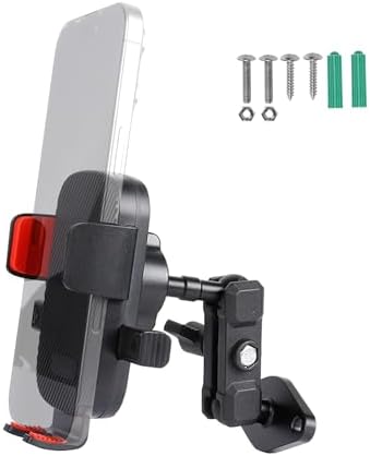Revolutionary 360° Rotating Car Phone Holder Mount – Durable Aluminum AMPS Standard Base for i Phone 16/15/14/13/12 & Samsung S24/S23 – Premium Dashboard & Desk Cradle for Effortless Hands-Free Use and Optimal Visibility
