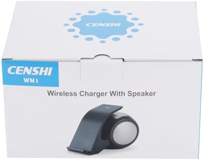 CENSHI WN1 Premium Bluetooth Speaker Docking Station with High-Fidelity Sound, Fast Wireless Charging and Hands-Free Mic for i Phone & Samsung – Sleek Black Design for Effortless Home and Office Integration