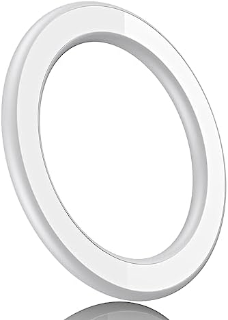 Magnetic Phone Ring Holder for i Phone 12, 13, 14 – Stylish Magnetic Car Stand & Wall Mount for Mag Safe Cases – Dual-Pack White Accessory for Ultimate Convenience and Hands-Free Use