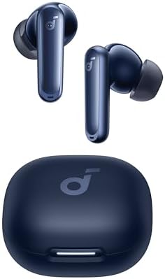 Anker Soundcore P40 i Wireless Earbuds – Adaptive Noise Cancelling with Heavy Bass, 60-Hour Playtime, IPX5 Waterproof, Bluetooth 5.3 for Effortless Connectivity, Dual Purpose Charging Case and Phone Stand, Ideal for Active Lifestyles and Daily Commutes