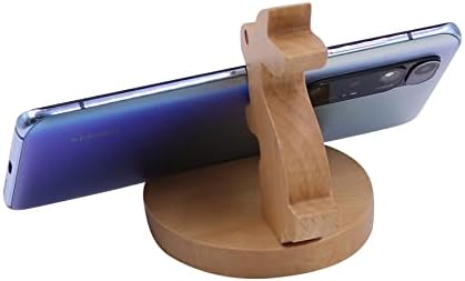Whimsical Dog-Themed Wooden Phone Stand – Charming Desk Accessory for Mobile Devices, Perfect Gift for Pet Enthusiasts, Stylish and Functional Home Office Decor with Stable Anti-Slip Base for Enhanced Productivity and Optimal Viewing Experience