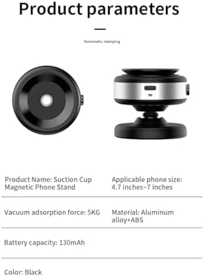 Revolutionary 360-Degree Suction Cup Magnetic Phone Holder – Ultimate Hands-Free Car Accessory for All Smartphones and GPS Devices