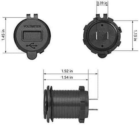 Premium Waterproof Aluminum Alloy Dual USB Charger Socket with Quick Charge 3.0 Technology – High-Speed 5 V 2.4 A Marine Power Outlet for RVs, Motorcycles, Cars, and Boats – Ultimate Durability and Enhanced Device Compatibility