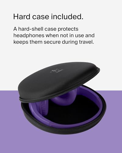 Belkin Sound Form Mini Kids Wireless Bluetooth Headphones – Safe 85 d B Volume Control, 30-Hour Playtime, Built-In Microphone – Lightweight On-Ear Style for i Phone, i Pad, Fire Tablet & More – Ideal for Learning, Entertainment & Safe Listening