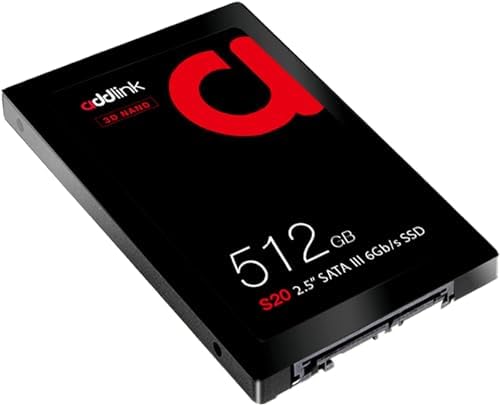 Elevate Your Gaming and Productivity with Addlink S20 512 GB SATA III Internal SSD – Experience Blazing Fast 500 MB/s Read Speed for PS4, Laptops, and PCs, Effortlessly Enhance Performance and Expand Storage Capacity Today!
