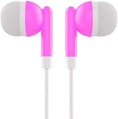Maeline 100-Pack Bulk Earbuds with 3.5 mm Connector – Multi-Color Stereo Earphones for Schools, Events, and Promotions – Superior Sound Quality and Comfort for Everyday Use