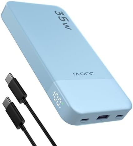 Compact 10000 m Ah Fast Charging Power Bank – 35 W Portable Charger with PD 3.0 & QC 4.0 – Lightweight Type-C & USB-A Compatible Battery Pack for i Phone, Samsung, i Pad – Ultimate Solution for On-the-Go Charging Efficiency