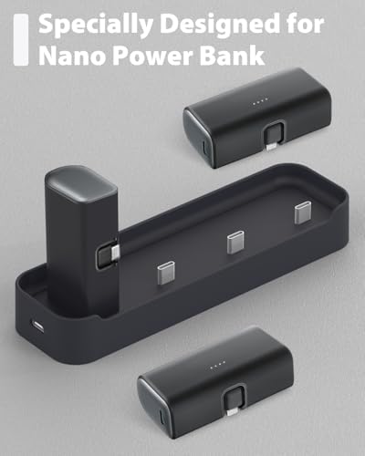 Doohoeek 4-Port Charging Station Dock for Anker Nano Power Banks (Models A1653 & A1645) – Fast, Safe, and Compact Home Charging Hub with Auto Shutoff Feature for Multi-Device Households – Ultimate Power Management Solution