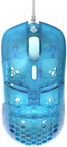 Gwolves Hati HTS Ultralight Honeycomb Wired Gaming Mouse – 48 g Precision with 16,000 DPI Sensor, Low Latency, Anti-Interference, 6 Customizable Buttons, On-Board Memory for PC/Mac/Laptop – Stardust Golden Small Edition for Maximum Speed and Comfort