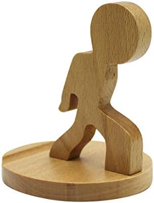 Whimsical Dog-Themed Wooden Phone Stand – Charming Desk Accessory for Mobile Devices, Perfect Gift for Pet Enthusiasts, Stylish and Functional Home Office Decor with Stable Anti-Slip Base for Enhanced Productivity and Optimal Viewing Experience