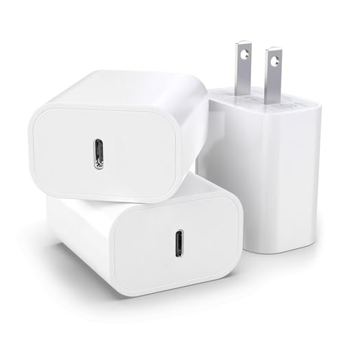 30 W USB Type-C Wall Charger 3-Pack – Rapid Charging Solution for i Phone 16 Pro Max, i Pad Air Pro 11, Samsung Galaxy S24 & Google Pixel 9 – Compact, Portable, and Safe Charging for All Devices