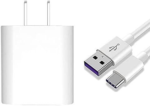 Huawei Supercharge Power Adapter – 4.5 V 5 A Fast Charger with USB Type C Cable for P20 Pro, P10 Plus, Mate 9, Mate 10 & Honor Devices – Ultra-Fast Charging with Enhanced Safety Features for On-the-Go Professionals and Travelers