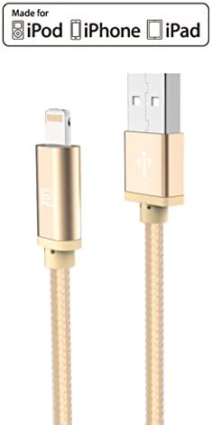 LAX MFi Certified Lightning Cable for i Phone & i Pad – 6 ft Durable Braided USB Cord with Fast Charging Capability for Enhanced Performance and Compatibility Across All Devices