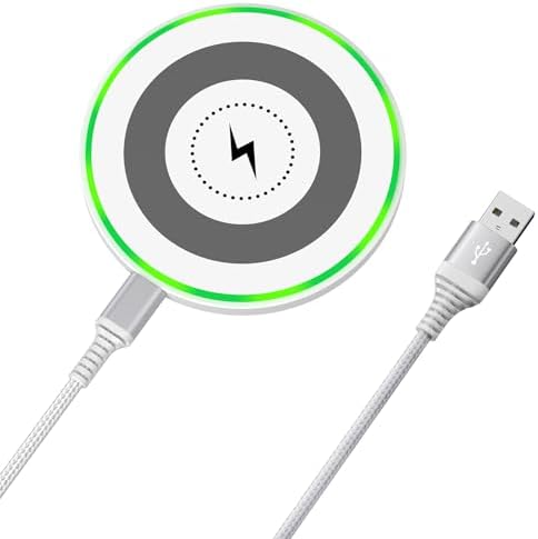 15 W Fast Wireless Charging Pad for Google Pixel 9/8, i Phone 16/15, Samsung Galaxy S25/S24 – Universal Compatibility with Enhanced Speed and Safety Features for Home and Office Use