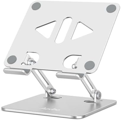 Versatile Adjustable Aluminum Tablet Stand Holder – Foldable and Lightweight Desktop Mount for i Pad Pro 12.9, i Pad Air, Mini, Samsung Galaxy Tabs, and Kindle Fire (4-12 inch) – Enhanced Stability and Comfort for Optimal Viewing Experience in Purple