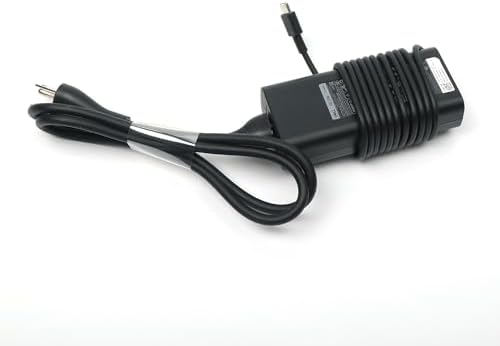 Dell 65 W USB-C Power Adapter for Latitude Series 5400-5450 – Genuine HA65 NM190 AC Charger with 3 FT Cord, Enhanced Speed, and Broad Compatibility for Reliable Performance