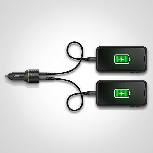 Otter Box 20 W Fast Charge USB-C Car Charger & 1 M Durable USB-C Cable – Sleek Black Shimmer for Superior Device Compatibility and Rapid Power Delivery on the Go