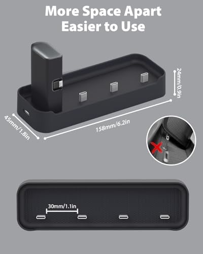Doohoeek 4-Port Charging Station Dock for Anker Nano Power Banks (Models A1653 & A1645) – Fast, Safe, and Compact Home Charging Hub with Auto Shutoff Feature for Multi-Device Households – Ultimate Power Management Solution