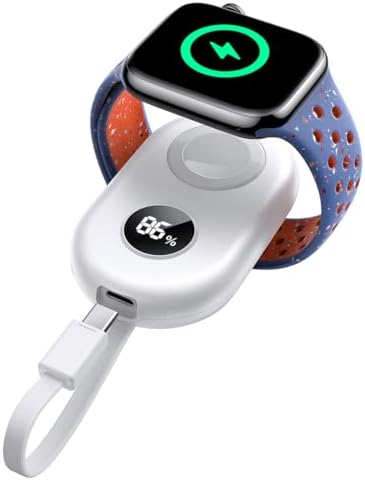 JOYROOM 2500 m Ah Magnetic Power Bank for Apple Watch – Ultra-Compact Travel Charger with Fast Charging for Series 9/8/7/6/SE/5/4/3/2/Nike/Ultra/Ultra 2 – Perfect On-the-Go Solution for Active Users and Adventurers